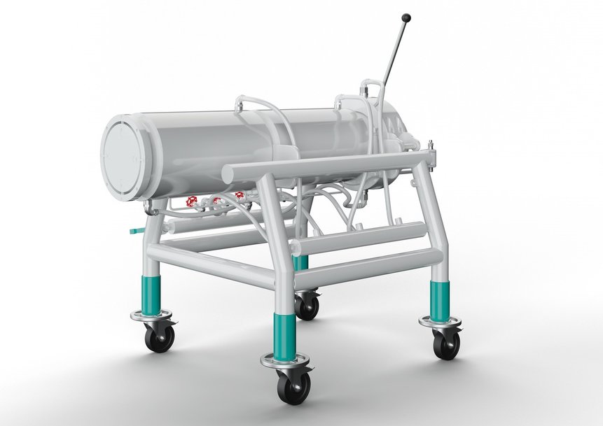 New high-capacity cooling die for high-moisture meat substitutes